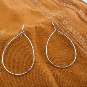 Silpada Silver Hoop Earrings